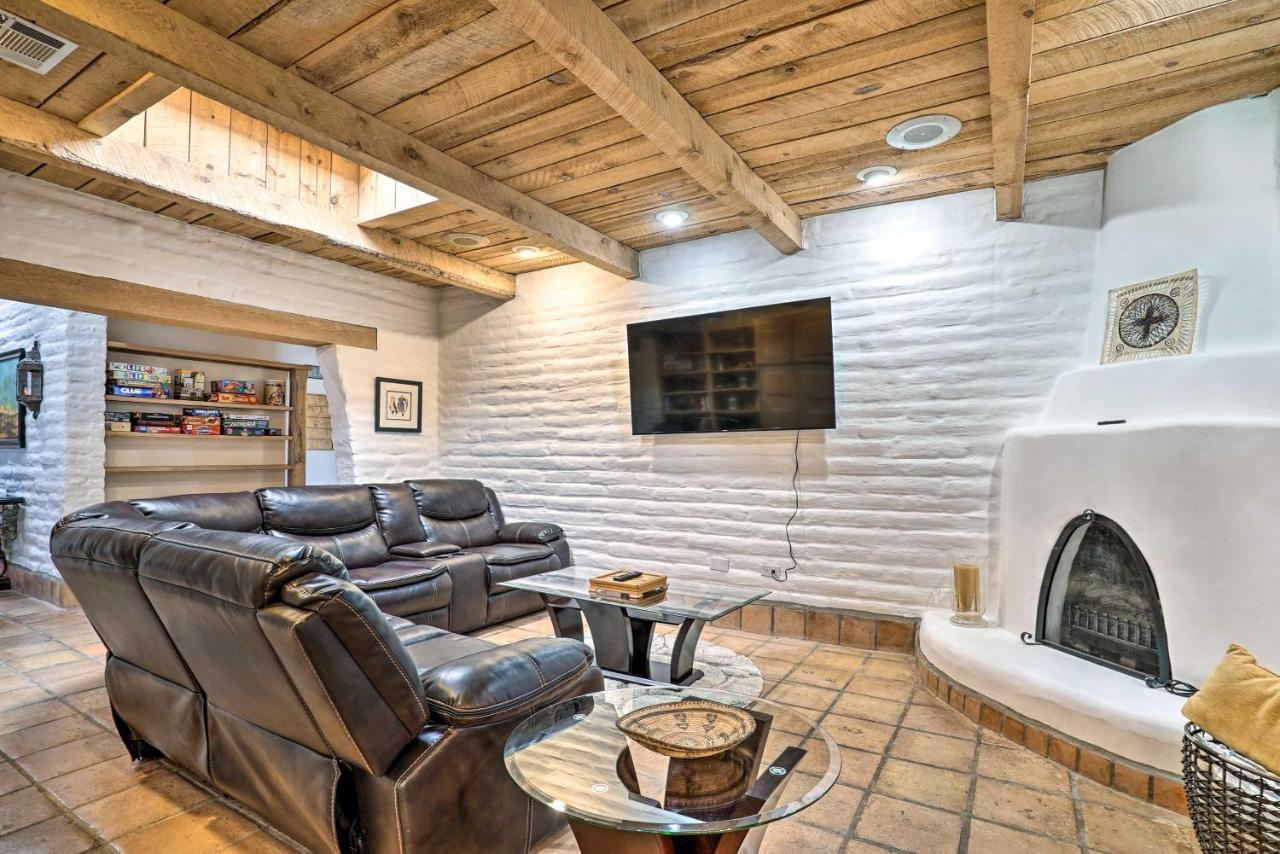Las Cruces Home La Casa Blanca With Courtyard Luaran gambar