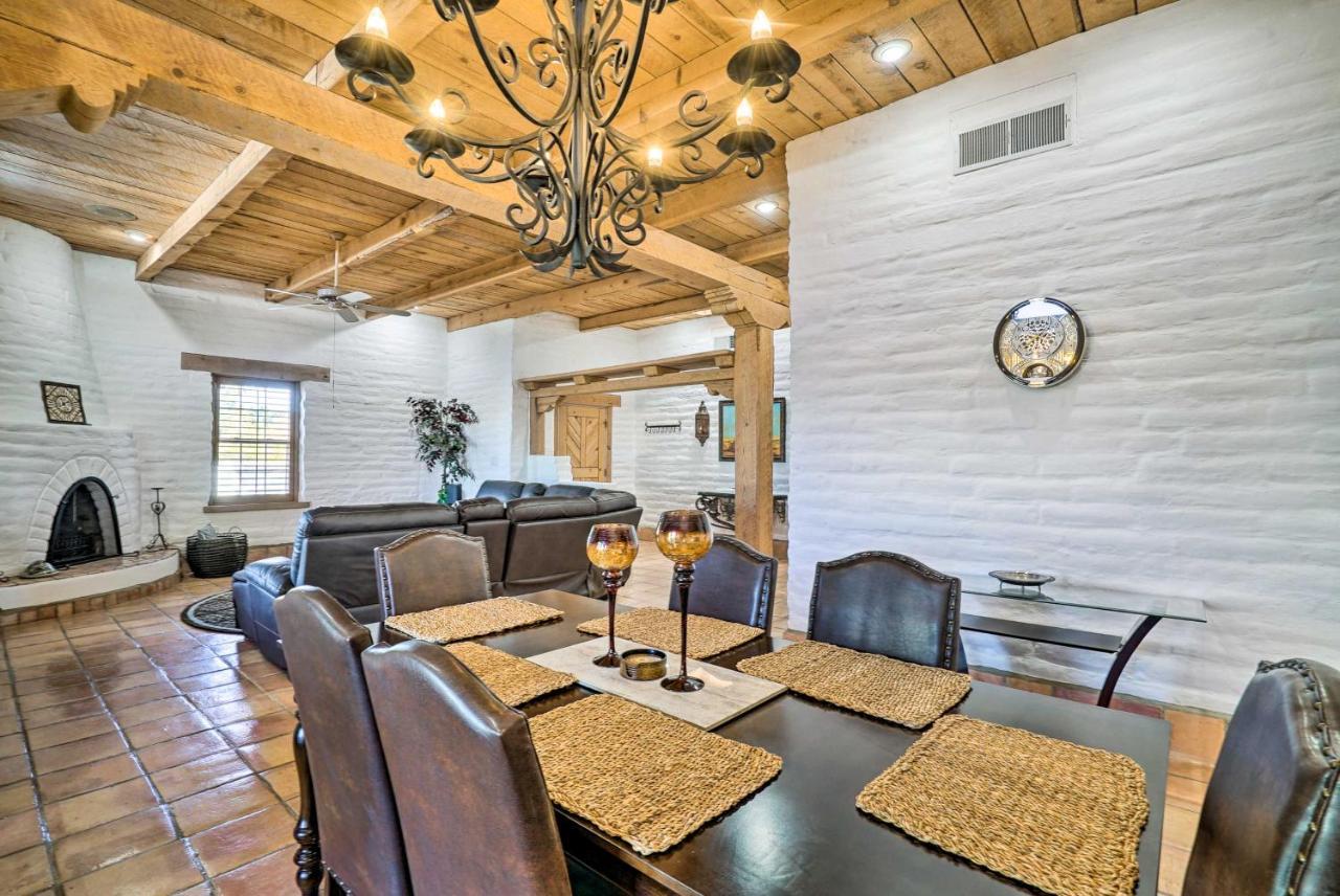Las Cruces Home La Casa Blanca With Courtyard Luaran gambar
