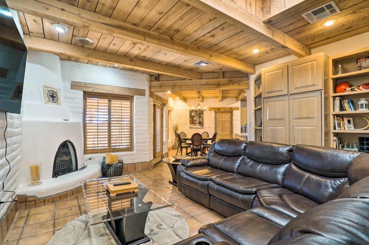 Las Cruces Home La Casa Blanca With Courtyard Luaran gambar