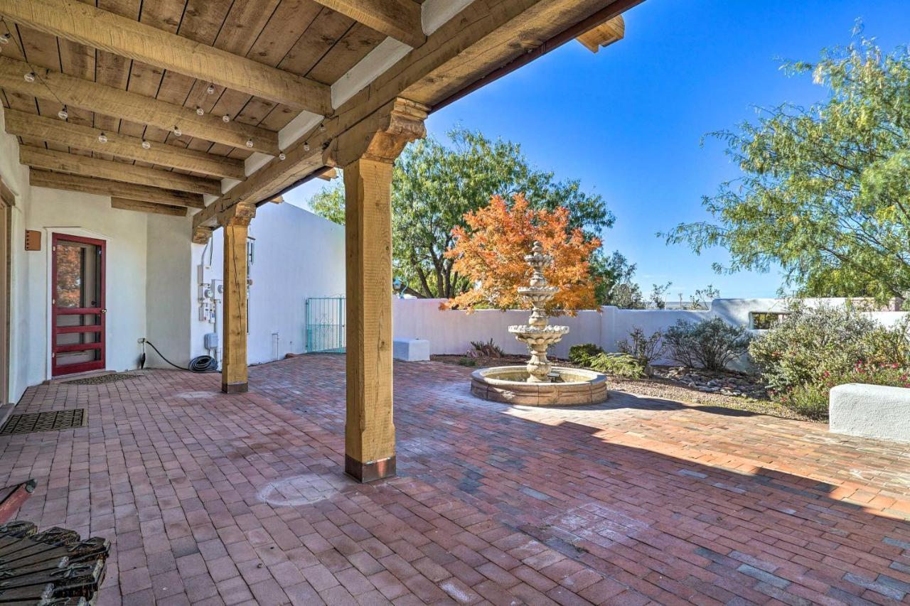 Las Cruces Home La Casa Blanca With Courtyard Luaran gambar