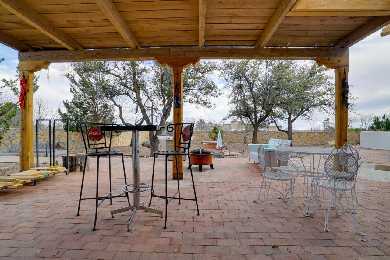 Las Cruces Home La Casa Blanca With Courtyard Luaran gambar